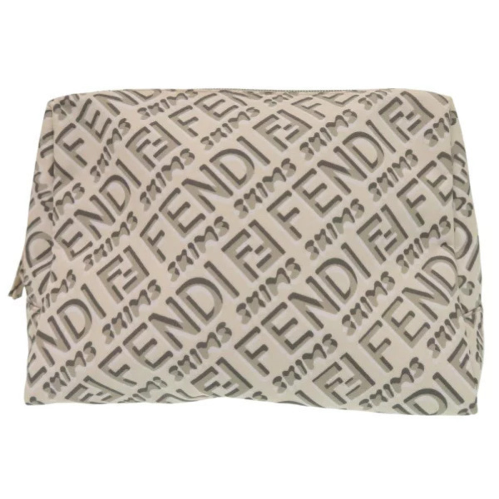 Fendi x Skims collaboration Beige Cream Pouch Clutch bag